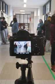 una reflex inquadra un corridoio dell'itet